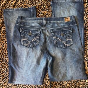 LEI Women's Boot Cut Jeans - Classic Blue